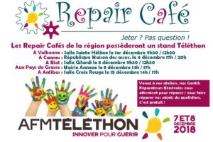 Les Repair Cafés participent au Téléthon