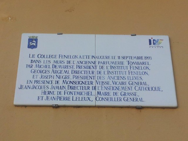 Plaque du collège