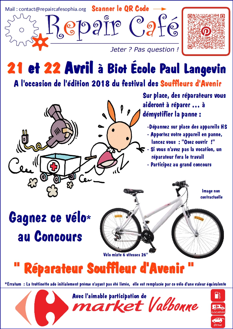 repair cafe aux souffleurs d avenir repair cafe sophia antipolis antibes biot valbonne
