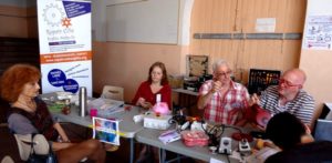 Stand Repair Café aux Souffleurs d'Avenir 2018 à Biot