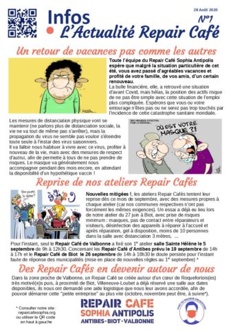 2020 08 Info L'Actualité du Repair Café n°1
