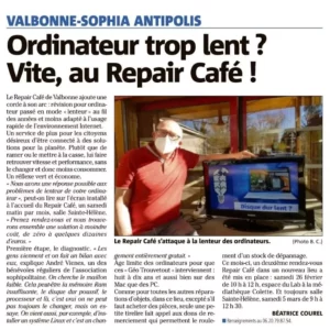 Article Nice-Matin février 2022